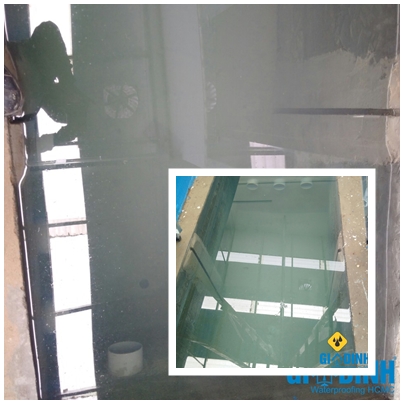 Bể trước thi công chống thấm